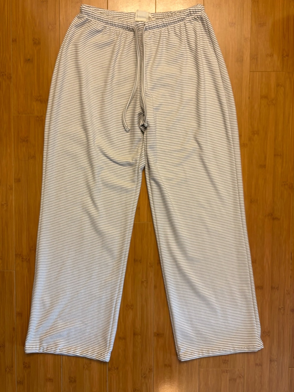 Striped Lounge Pants - White & Brown(stripe)